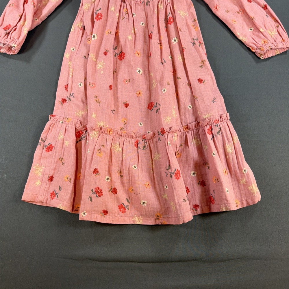 Old Navy Dark Dusty Pink Floral Smocked Dress Size Large